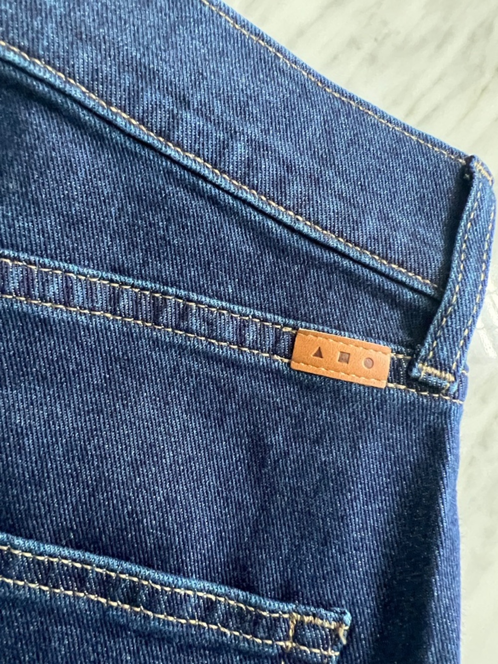 AYR Wide-Leg High-Rise Jeans in Deep Blue - Picture 13 of 14
